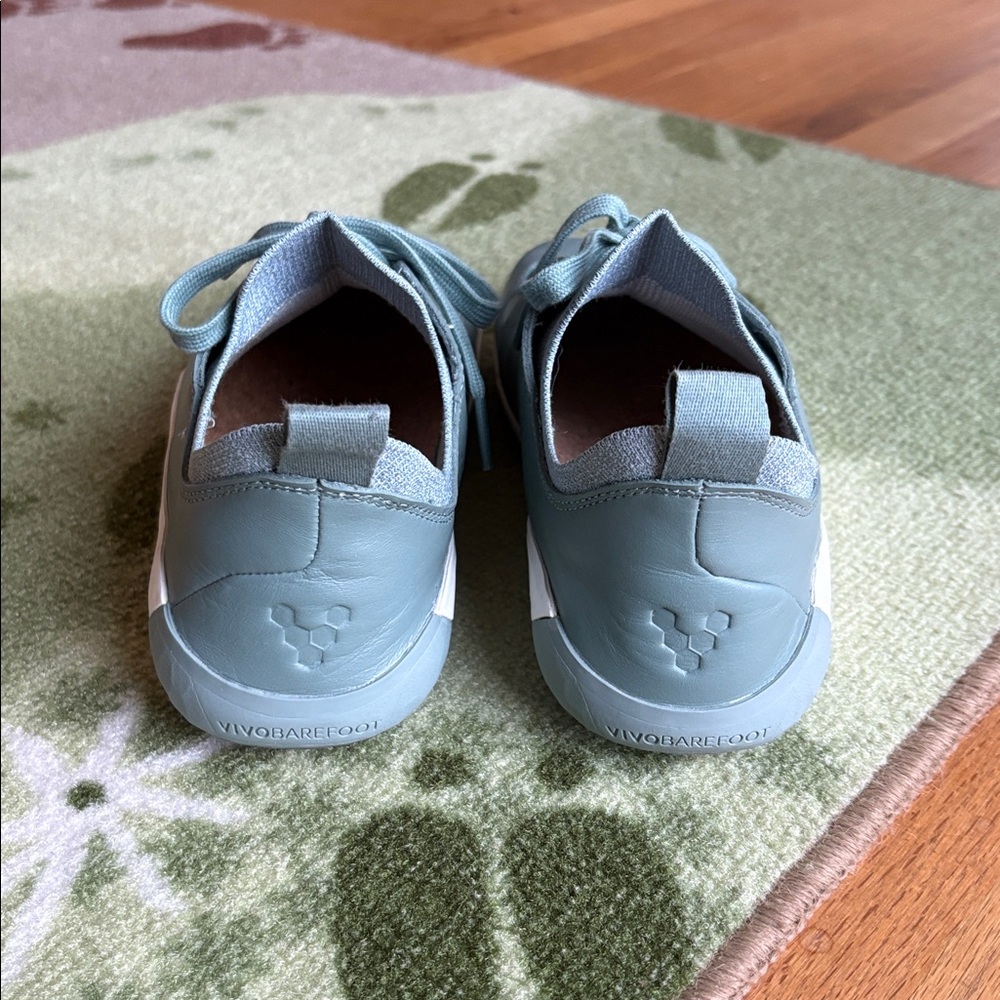 Vivobarefoot Geo Court Knit Barefoot Leather Shoes Sea Green size 10 (EU 41) - Picture 5 of 9